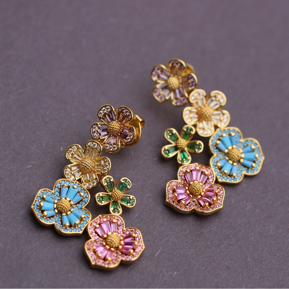 Kate Spade Fleurette Statement Earrings - Picture 5 of 6